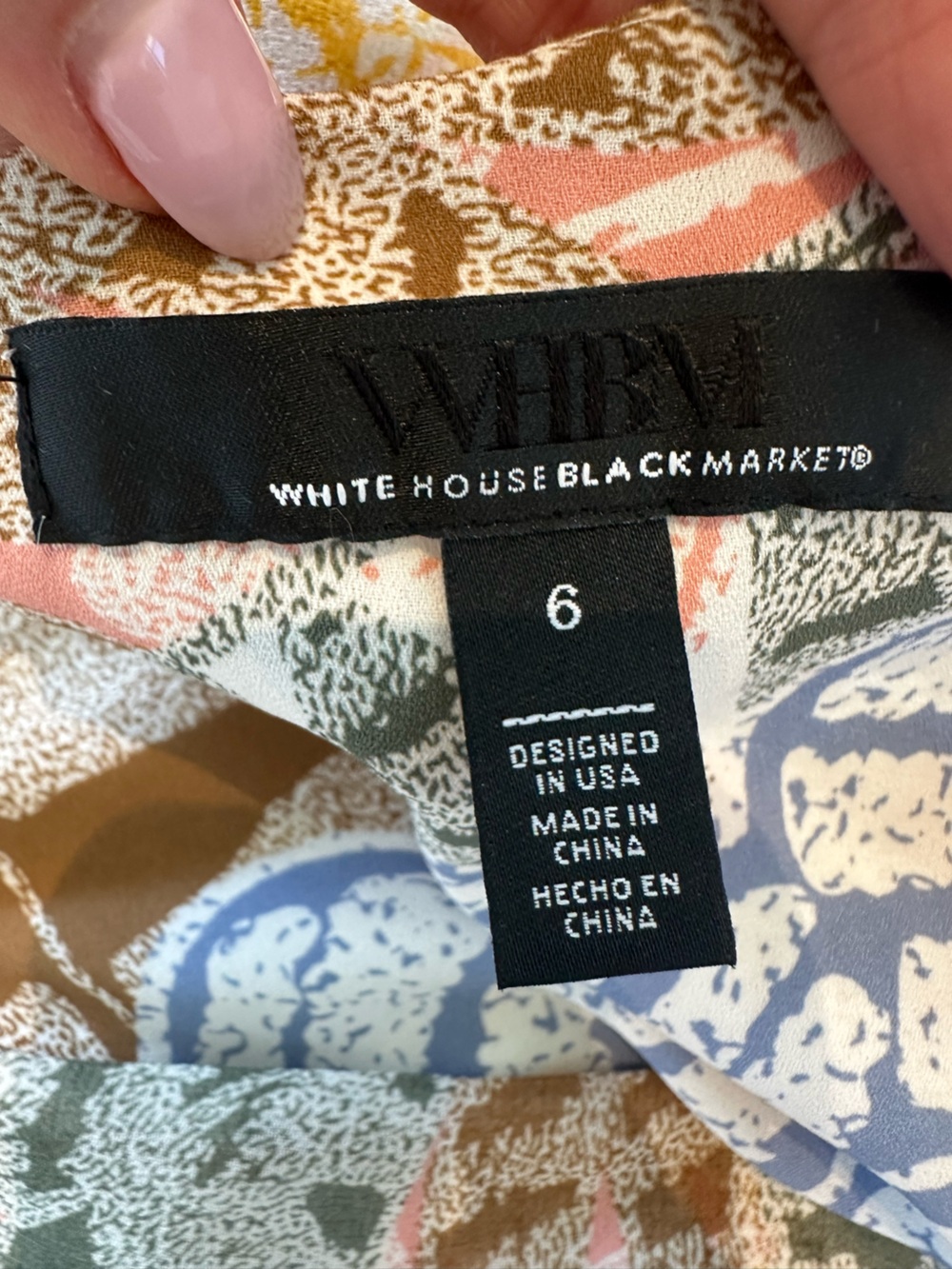WHBM Ruffle Sleeve Seashell Chiffon Wrap Dress - Picture 7 of 8